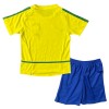 Officiële Voetbalshirt + Korte Broek Brazilië 2002-2003 Thuis Retro - Kids